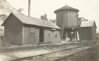 L & HR Railway Buildings<br> at Lake Grinnell