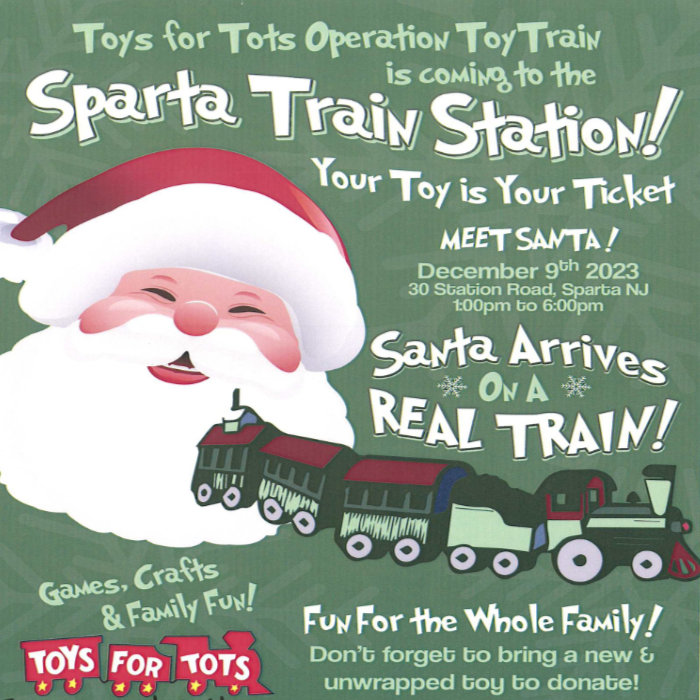 Sparta Train Station Toys For Tots