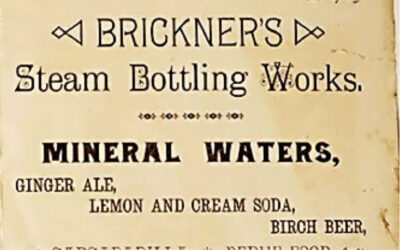 Brickner's<br> Steam Bottling Works<br> in Newton